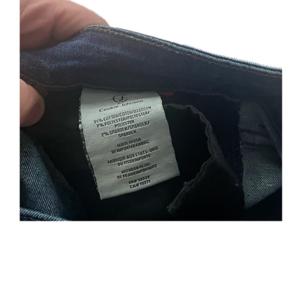 CJ by Cookie Johnson Grace Bootcut Jeans Dark Wash Denim Size 29 Made in USA - Picture 6 of 8
